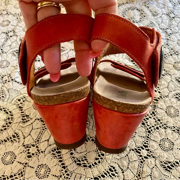 🔥Taos Carousel Open Toe Leather Wedge Sandals🔥 - Picture 9 of 12